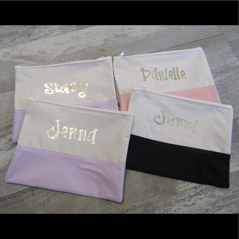 Personalized cosmetic bags